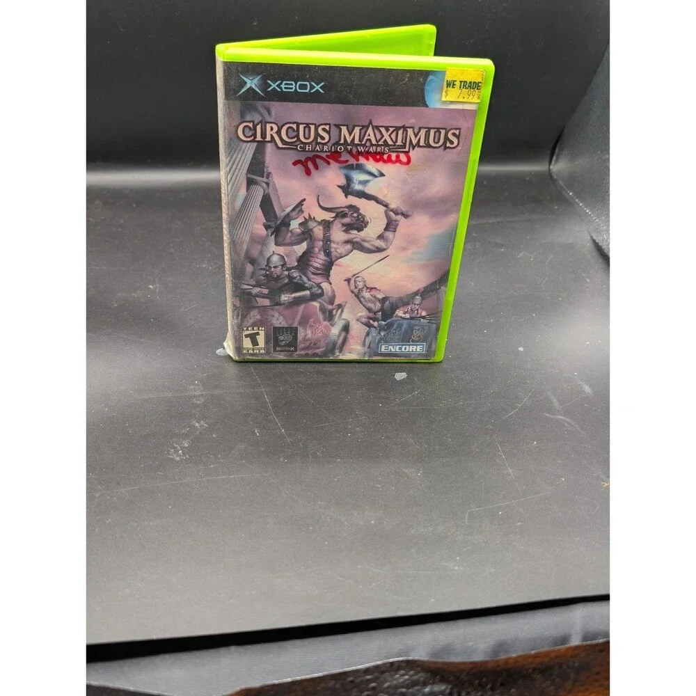Circus Maximus Chariot Wars Original Xbox CIB Disc Case Manual Encore